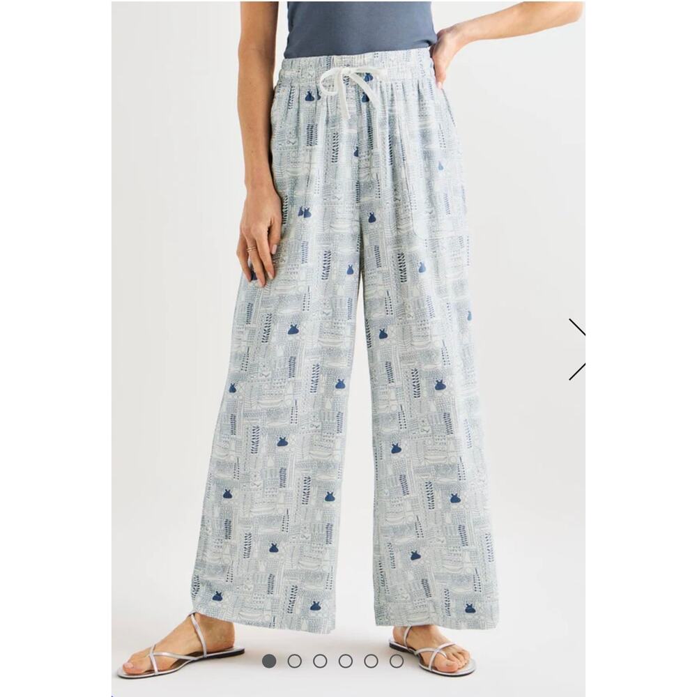 Splendid Lawson  turquoise floral print pants Small NWT MSRP $168